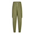 thumbnail image 3 of jsaierl Cargo Pants for Men Casual Outdoor Tactical Pants Drawstring Lightweight Solid Hiking Work Pants with Multi Pockets, 3 of 7