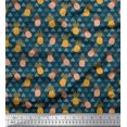 thumbnail image 1 of Soimoi Velvet Fabric Tree & Pine Fruits Print Fabric by Yard 58 Inch Wide, 1 of 3