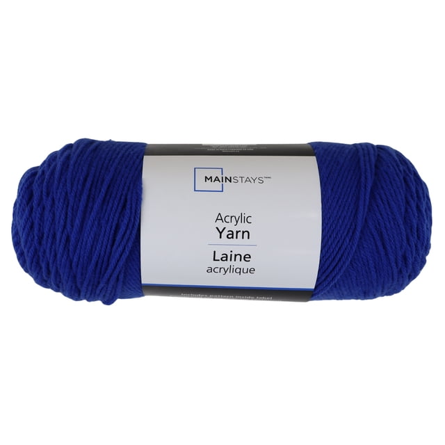 Mainstays Medium Acrylic Yarn Blue V, 7 oz 397 Yards