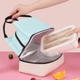 thumbnail image 4 of EGNMCR Kitchen Gadgets, Kitchen Accessories, Kitchen Utensils, Kitchen Tool Fashionable Double Layer Lunch Storage Bag For Hot And Cold Meals Sturdy Oxide Materials For Work And Outdoor Use lunch kits, 4 of 6