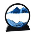 thumbnail image 1 of veasfak Art de Sable Fluide Dynamique Image de Bureau en Mouvement Crémaillère Bleu Rond, 1 of 9