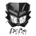 thumbnail image 2 of Motorbike DRL Headlight, Adjustable DC12V Motorcycle Front Headlight Simple Installation Reliable Safe Driving LED  For Dirt Bike MX Motocross Enduro Motorcycle Black,White,Green, 2 of 8