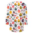 thumbnail image 3 of UPPADA Bunny T-Shirts de Pâques pour Femmes Lapin Oeuf Imprimé T-Shirts Manches 3/4 Col Rond T-Shirts d'Été Décontractés Mignons T-Shirts Graphiques Chandail Confortable Haut Vert,TTG, 3 of 5