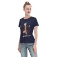 thumbnail image 4 of T-Shirt Basique à Manches Courtes pour Femmes Demon Slayer Blade Nidouzi, 4 of 6