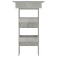 thumbnail image 2 of vidaXL Wall Bar Table Concrete Grey 102x45x103.5 cm Engineered Wood, 2 of 5