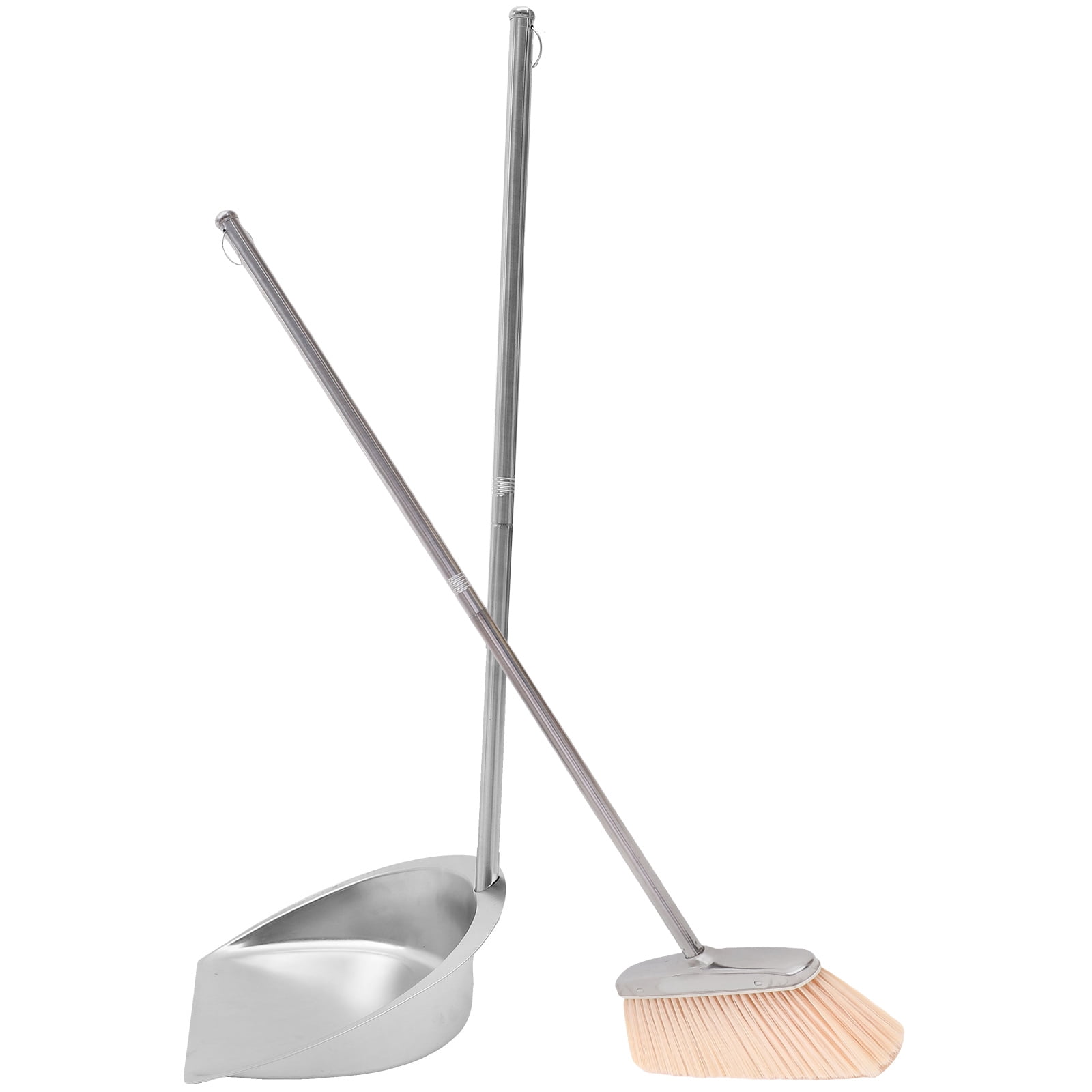 HEANUJJ Broom Dust Pan Sets Broom and Dustpan Set with Ergonomic Handle 1 Set