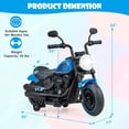 thumbnail image 3 of Costway Moto Électrique 6 V pour Enfants avec Roues Stabilisatrices, Phares DEL, Tableau de Musique, Bleu, 3 of 10