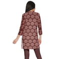 thumbnail image 3 of Moomaya Kurtis Courtes à Col Montant en Poly-Crêpe pour Femmes, Haut de Robe Imprimé, 3 of 5