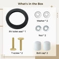 thumbnail image 2 of RV Toilet Seal Kit, RV Toilet Gasket Compatible for 300 310 320 Series, RV Toilet Seal Replacement with Mounting Hardware, Toilet Accessories for RVs, Boats, Camper Trailers, 2 of 6