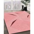 thumbnail image 3 of Ahgly Company Machine Washable Indoor Rectangle Transitional Pastel Pink Area Rugs, 3' x 5', 3 of 7