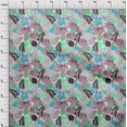 thumbnail image 4 of oneOone Silk Tabby Green Fabric Abstract Sewing Material Print Fabric By The Yard 42 Inch Wide, 4 of 4