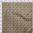 thumbnail image 4 of oneOone Georgette Viscose Mint Green Fabric Florals Sewing Material Print Fabric By The Yard 42 Inch Wide, 4 of 4