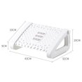thumbnail image 1 of Adjustable Foot Rest-- Improved Posture Solemassage Thicken Plastic massage rollers work footrests for Work White, 1 of 9