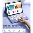 thumbnail image 3 of Funbiz Compatible with Apple iPad A16 11th 10th Generation Case with Keyboard 7 Color Backlight Detachable Wireless Keyboard Case Cover with Touchpad for iPad 11th Gen 11 inch & 10th Gen 10.9 inch, 3 of 8