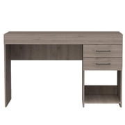 TUHOME Ibare Two Drawer Computer Desk- Engineered Wood Desks in  Gray