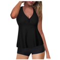 thumbnail image 1 of Kcodviy with Piece Tummy Suit Romper Swimsuits for Women Swimsuit Two Women Control Swimsuit Tops for Women Plus Size with Support Top Shorts Bathing Swimwears Plus Swimsuits Tankinis Set, 1 of 3