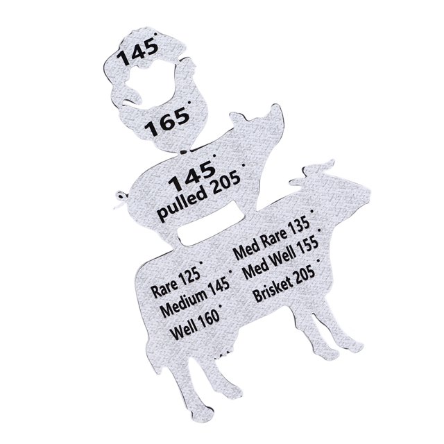 Guide de Température de Cuisson pour Animaux, Accessoires de Grillade Durables et Compacts pour BBQ