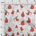 thumbnail image 2 of oneOone Polyester Spandex Orange Fabric Kawai Sewing Craft Projects Fabric Prints By Yard 56 Inch Wide, 2 of 5
