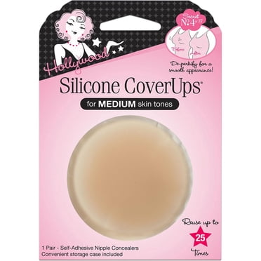 Hollywood Fashion Secrets Silicone Coverups - Medium Shade - 1 Pair