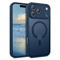 thumbnail image 1 of VENINGO Magnetic for iPhone 17 Pro Max Case, Compatible with Mag-safe, Shockproof Protection Slim Non-Slip Translucent Matte Protective Phone Cover, Royal Blue, 1 of 8