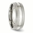 thumbnail image 4 of Bague Rainurée en Acier Inoxydable de 8 Mm Brossée et Polie 10 Tailles, 4 of 5