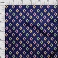 thumbnail image 3 of oneOone Cotton Poplin Blue Fabric African Aztech Sewing Craft Projects Fabric Prints By Yard 42 Inch Wide, 3 of 4