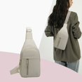 thumbnail image 1 of Sac de Poitrine en Tissu Sac Bandoulière Sac de Sport Sac de Poitrine Portable Rangement à Multiples Poches, 1 of 6