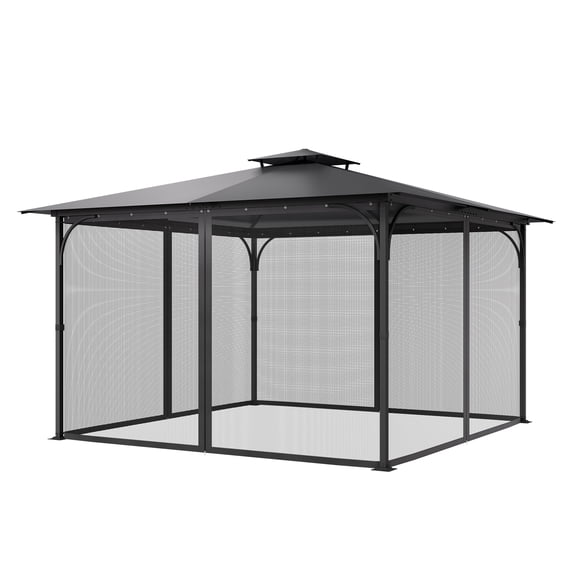 VEVOR Replacement Mesh Gazebo Netting Screen for 12x12x 7.5 ft Outdoor Patio, Net Only