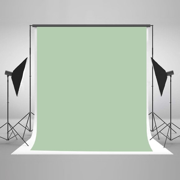 XDDJA Polyester Fabric 5x7ft Light Green Photography Background Solid Color Photo Backdrop Digital Printed Backdrops for Photographers