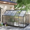 thumbnail image 2 of Outsunny Greenhouse, Walk-In Hot House, Clear PC Board with Sliding Door, 2 of 10