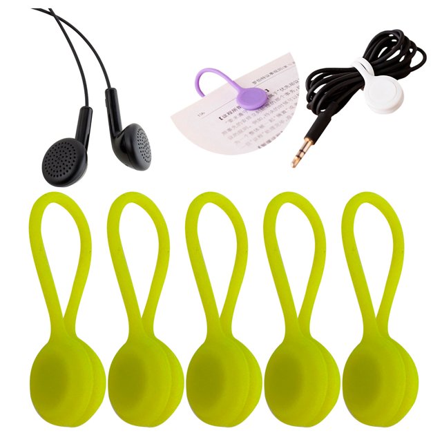Yhmxh Gifts for Women & Men,Home Essentials Multi Color Ties - Cable Management 5pcs Cable Clips