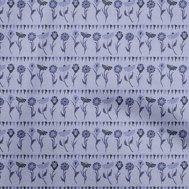 oneOone Cotton Poplin Bluish Violet Fabric Block Sewing Craft Projects Fabric Prints By Yard 56 Inch Wide-TS