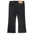thumbnail image 2 of KIDSCOOL SPACE Little GirlsJeans,Ripped Holes Stretchy Bell-bottom Slim Boot Cut Denim Pants,Black,5-6 Years, 2 of 6