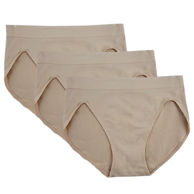 FEM Culottes pour FEMmes Sans Coutures, Culottes Échancrées - Lot de 3