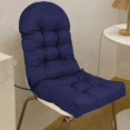 thumbnail image 3 of jinwen High Back Patio Chair Cushion Indoor Outdoor High Back Rocking Chair Cushion Deep Blue, 3 of 8