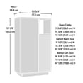 thumbnail image 3 of Sauder East Rock Storage Cabinet, Ashen Oak, 431753, 3 of 9