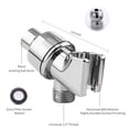 thumbnail image 2 of WIFKLSIIPG Shower Head Holder for Hand Held Showerheads Adjustable Shower Arm Mount with Universal Wall Hook Bracket(Silver), 2 of 4
