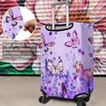 thumbnail image 3 of Travel Luggage Cover Suitcase Protector Fits 18-32 Inch Luggage Wheel Covers Patterned Travel Related Items Flower Luggage Protector Elastic Luggage Anti-scratch Suitcase Cover S, 3 of 5
