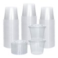 thumbnail image 1 of Galashield [100 Sets] 5.5 oz Small Plastic Containers with Lids, Jello Shot Cups with Lids, Disposable Portion Cups, Condiment Containers with Lids, Souffle Cups for Sauce and Dressing, 1 of 4
