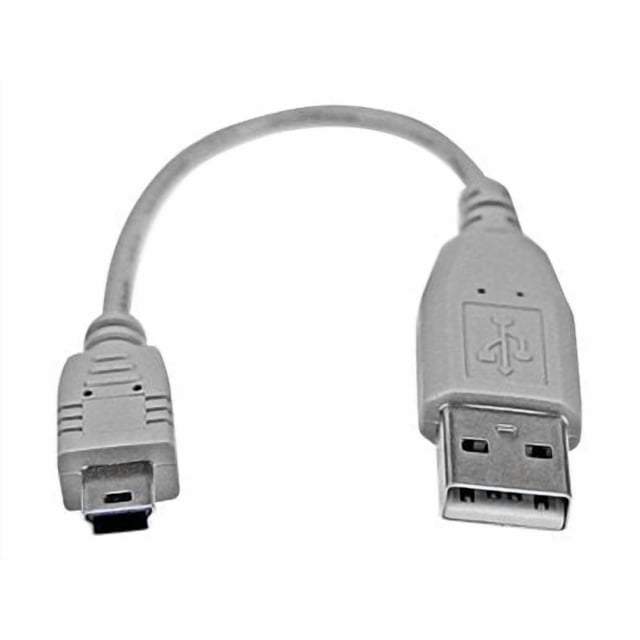 StarTech.com 6 in. USB to Mini USB Cable - USB 2.0 A to Mini B - Gray - Mini USB Cable (USB2HABM6IN) - USB cable - USB (M) to mini-USB Type B (M) - USB 2.0 - 5.9 in - gray - for P/N: USB2002EXT2, USBEXTAA10BK, USBEXTAA3BK, USBEXTAA6BK, USBPLATE4