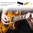 thumbnail image 2 of Guitar Nut L-Shaped 6 String Pillows Metal Slotted Sturdy Durable Musical Instrument Electric Bass Kit Supplies Gold, 2 of 9