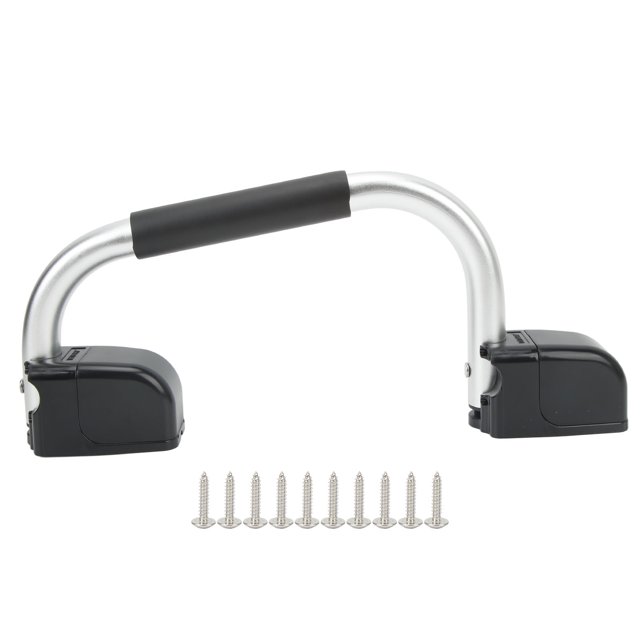 Poignée d'Assistance Pliable pour VR avec Poignée en EVA, Quincaillerie en Alliage d'Aluminium pour Porte d'Entrée, pour Caravane, Autocaravane, Remorque