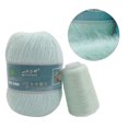 thumbnail image 2 of 2pcs Long Plush Knitting Yarn Anti-pilling Hand-Knitting Thread for Weaving Cardigan Scarf Hat, 2 of 8