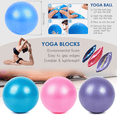 thumbnail image 3 of Small Pilates Ball, for Yoga, Stability Exercise Training Physical Therapy Improves Balance, 3 of 5