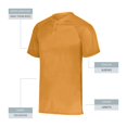 thumbnail image 2 of Augusta sportswear Men's Attain Wicking Two Button Baseball Jersey, 2 of 5