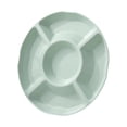 thumbnail image 2 of Round Snack Tray with Five Compartments | Divided Serving Plate for Candy, Nuts, Dried Fruit, and Snacks | Party Appetizer Organizer | Home Kitchen Entertaining and Buffet Table, 2 of 8