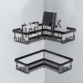 thumbnail image 5 of Product category Rack Storage Shelf - Shower Organizer with Soap Holder and Stainless Steel - No-Drill Wall Mounted Rack for Bathroom Dorm Kitchen, 5 of 5