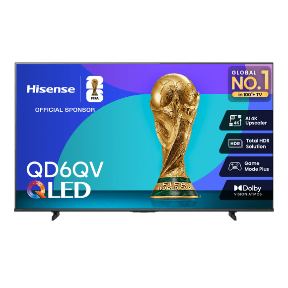 Hisense 58 Inch Class QD6QV Series 4K Ultra HD QLED Smart TV HDR Google TV 58QD6QV - Open Box