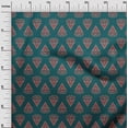 thumbnail image 2 of oneOone Viscose Jersey Fabric Leaves & Floral Block Print Fabric BTY 60 Inch Wide, 2 of 4