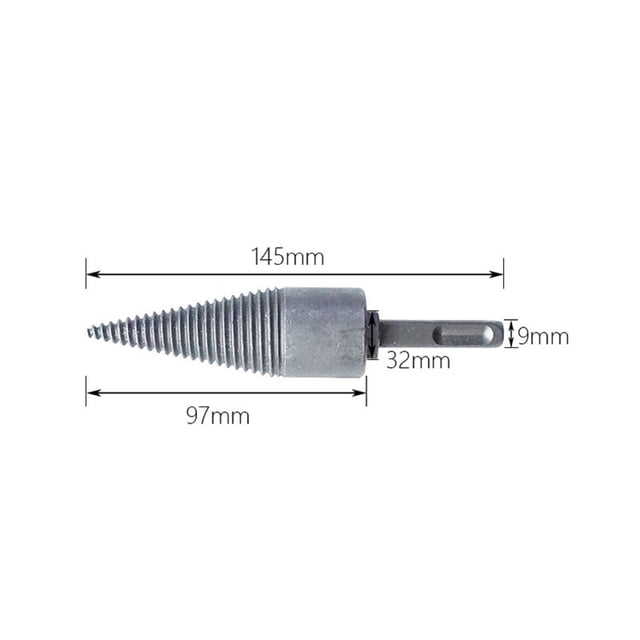 RXIRUCGD Firewood Machine Drill Wood Reamer Punch Bit For Split Wood Drilling Tool